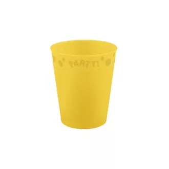 Sárga Yellow micro prémium műanyag pohár 250 ml