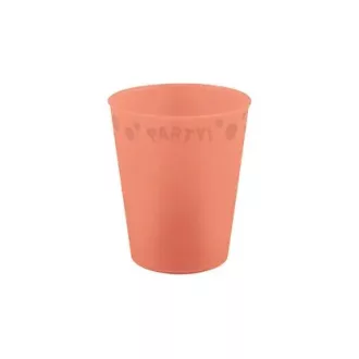   Lazacszín Pastel Salmon micro prémium műanyag pohár 250 ml