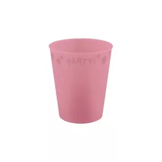   Rózsaszín Pastel Pink micro prémium műanyag pohár 250 ml