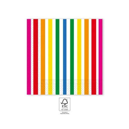 Színes Bright Colors szalvéta 20 db-os 33x33 cm FSC