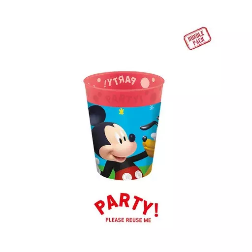 Disney Mickey Rock the House micro prémium műanyag pohár szett 4 db-os 250 ml