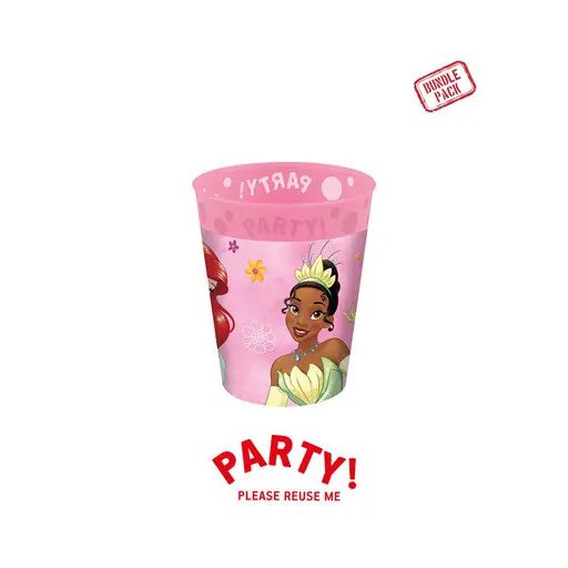 Disney Hercegnők Live Your Story micro prémium műanyag pohár szett 4 db-os 250 ml
