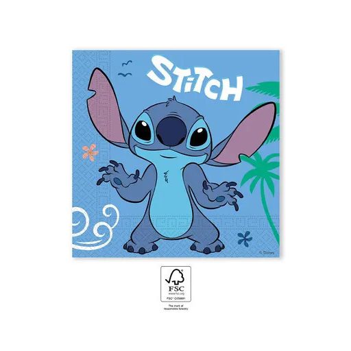 Disney Lilo és Stitch, A csillagkutya Angel szalvéta 20 db-os 33x33 cm FSC