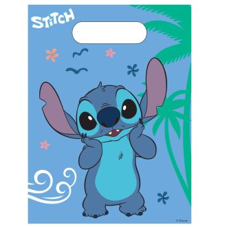   Disney Lilo és Stitch, A csillagkutya Angel műanyag ajándéktasak, ajándékzacskó 6 db-os