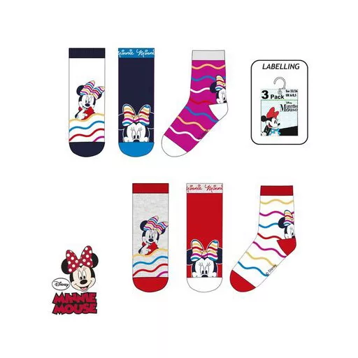 Disney Minnie Colorful Wave gyerek zokni 23-34