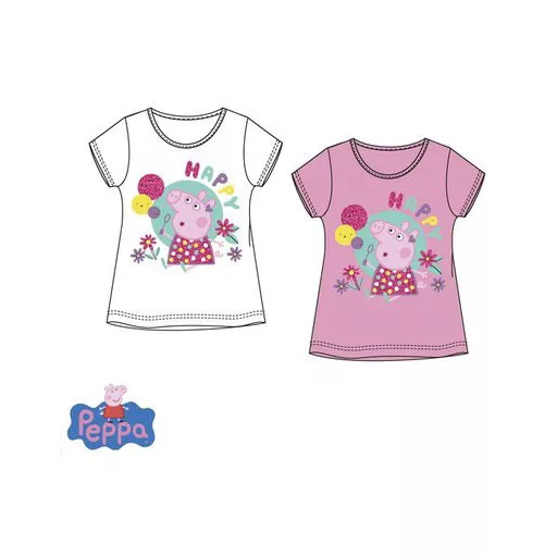 Peppa malac Happy gyerek rövid póló, felső 3 - 6 év / 98 - 116 cm