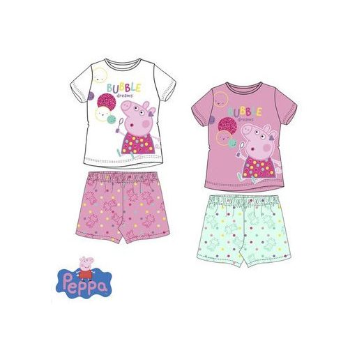 Peppa malac Bubble gyerek rövid pizsama 3 - 6 év / 98 - 116 cm