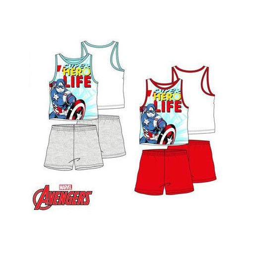 Bosszúállók Hero Life gyerek rövid pizsama 4 - 10 év / 104 - 140 cm
