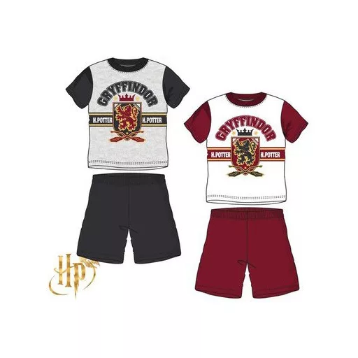 Harry Potter Gryffindor Quidditch gyerek rövid pizsama 6 - 12 év / 116 - 152 cm