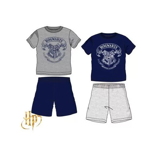 Harry Potter Hogwarts gyerek rövid pizsama 6 - 12 év / 116 - 152 cm