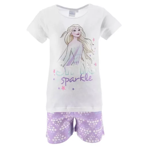Disney Jégvarázs Smile Sparkle gyerek rövid pizsama 4 - 8 év / 104 - 128 cm