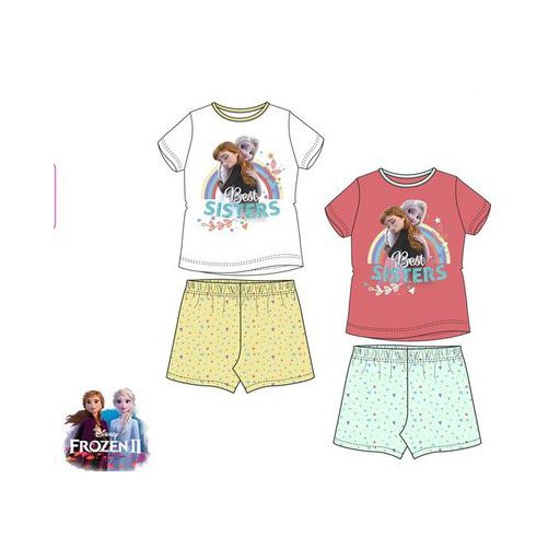 Disney Jégvarázs Best Sisters gyerek rövid pizsama 4 - 8 év / 104 - 128 cm
