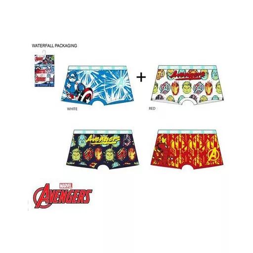 Bosszúállók Power gyerek boxeralsó 2 darab/csomag 4 - 10 év / 104 - 140 cm