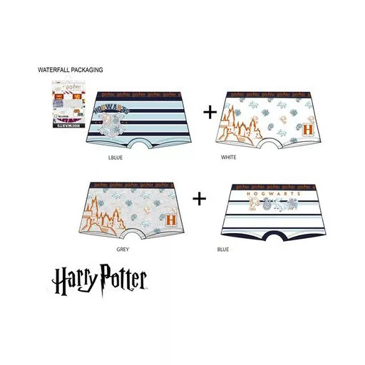 Harry Potter Castle gyerek boxeralsó 2 darab/csomag 6 - 12 év / 116 - 152 cm