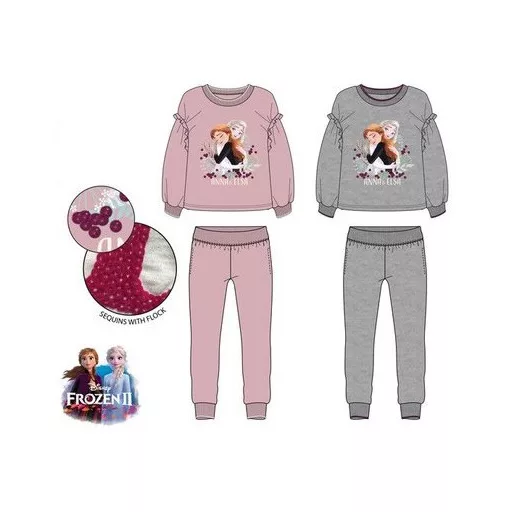 Disney Jégvarázs Fondness gyerek flitteres melegítő, jogging szett 4 - 8 év / 104 - 128 cm