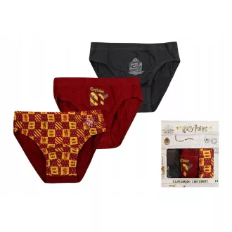   Harry Potter Gryffindor gyerek fehérnemű, alsó 3 darab/csomag 2 - 8 év / 92 - 128 cm