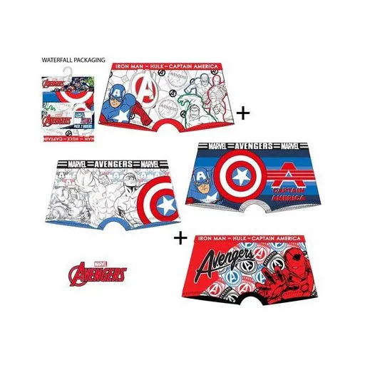 Bosszúállók Troop gyerek boxeralsó 2 darab/csomag 2 - 8 év / 92 - 128 cm