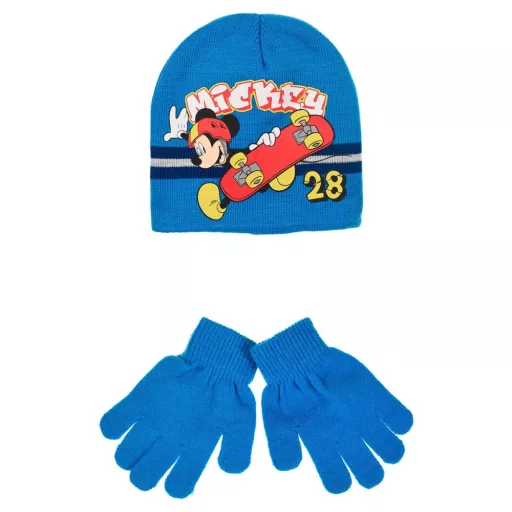 Disney Mickey Skate gyerek sapka + kesztyű szett 52-54 cm