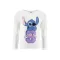 Disney Lilo és Stitch, A csillagkutya Club White gyerek hosszú póló, felső 3 - 8 év / 98 - 128 cm