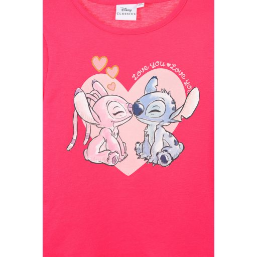 Disney Lilo és Stitch, A csillagkutya Love gyerek hosszú póló, felső 3 - 8 év / 98 - 128 cm