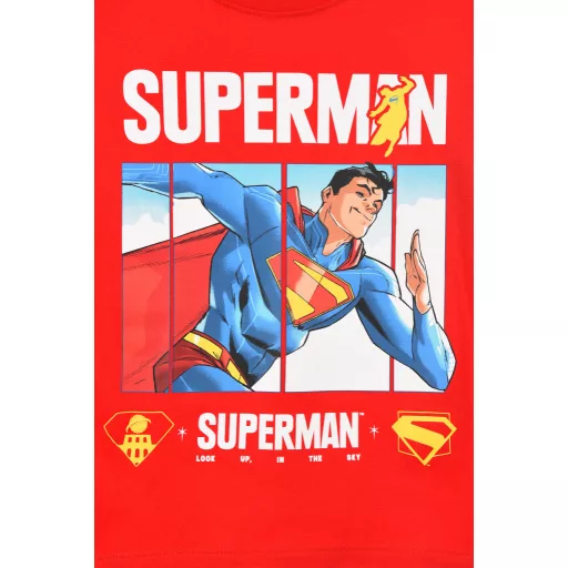 Superman Red gyerek hosszú póló, felső 4 - 10 év / 104 - 140 cm