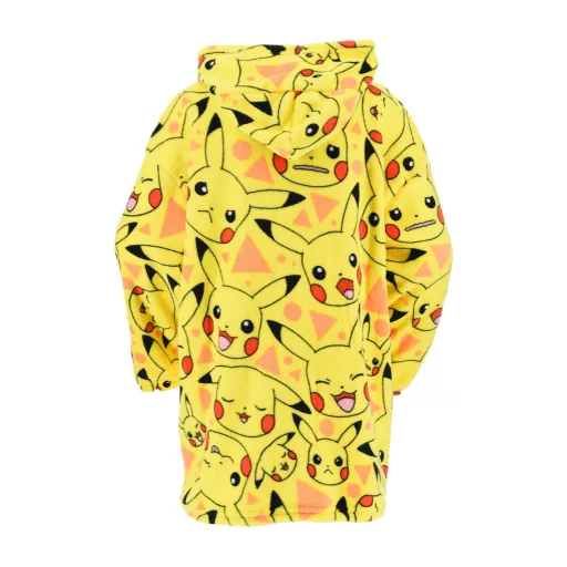 Pokémon Yellow belebújós plüss polár takaró, poncsó 10-16 év