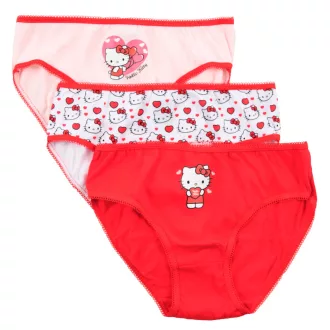   Hello Kitty Hearts gyerek fehérnemű, bugyi 3 darab/csomag 3 - 8 év / 98 - 128 cm