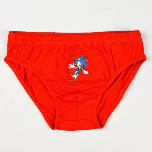 Sonic a sündisznó Gotta Go gyerek fehérnemű, alsó 3 darab/csomag 3 - 8 év / 98 - 128 cm