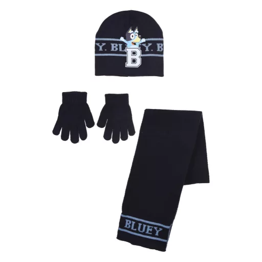 Bluey Happy gyerek sapka + sál + kesztyű szett 52-54 cm