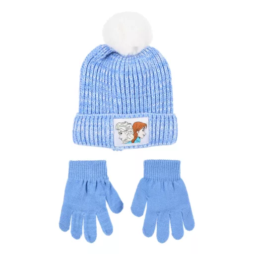 Disney Jégvarázs Sisters gyerek sapka + kesztyű szett 52-54 cm