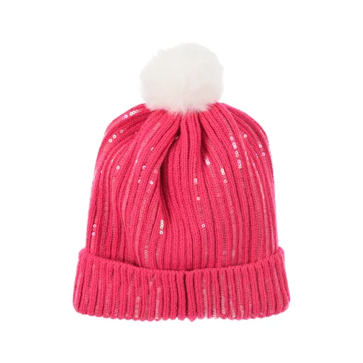 Barbie Pink flitteres gyerek sapka + kesztyű szett 52-54 cm