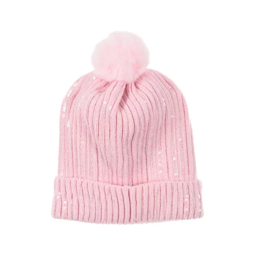 Barbie Pink flitteres gyerek sapka + kesztyű szett 52-54 cm