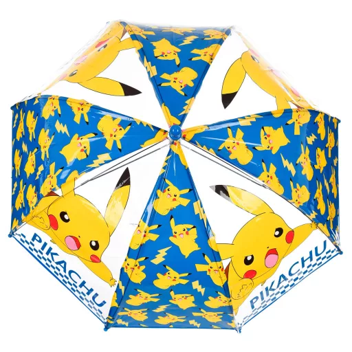 Pokémon Electric gyerek átlátszó esernyő Ø72 cm