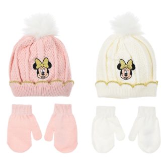 Disney Minnie Smile baba sapka + kesztyű szett 48-50 cm