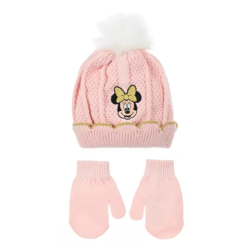 Disney Minnie Smile baba sapka + kesztyű szett 48-50 cm