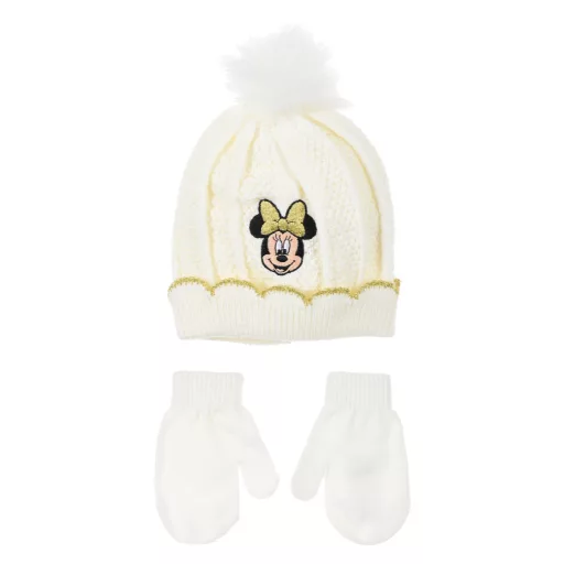 Disney Minnie Smile baba sapka + kesztyű szett 48-50 cm