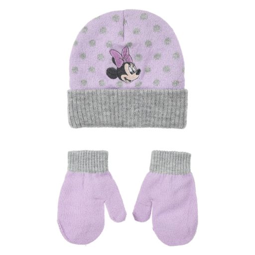 Disney Minnie Dots baba sapka + kesztyű szett 48-50 cm
