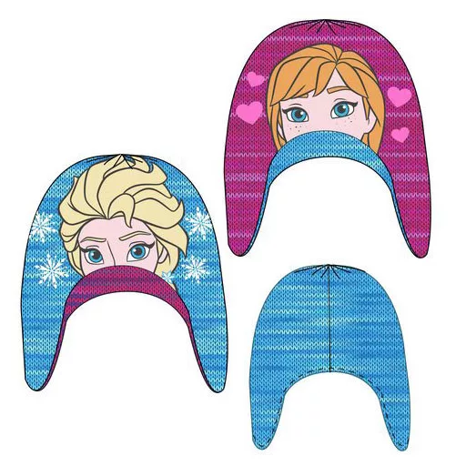 Disney Jégvarázs Sisters kifordítható gyerek sapka 52-54 cm