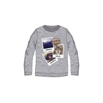 Ushuaia Pictures Szürke férfi otthoni póló S-XXL