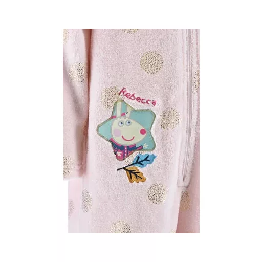 Peppa malac Pink Dots gyerek hosszú pizsama, overál 3 - 6 év / 98 - 116 cm