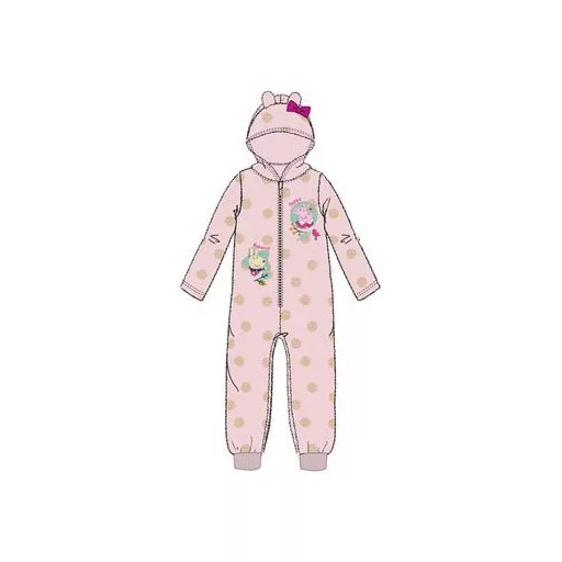 Peppa malac Pink Dots gyerek hosszú pizsama, overál 3 - 6 év / 98 - 116 cm