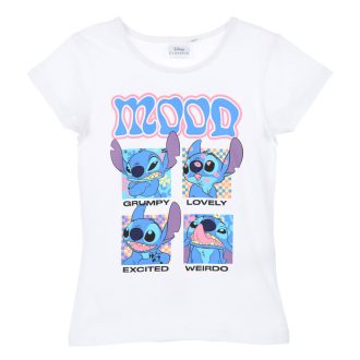   Disney Lilo és Stitch, A csillagkutya Mood gyerek rövid póló, felső 3 - 8 év / 98 - 128 cm