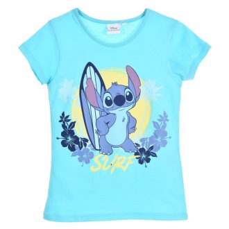   Disney Lilo és Stitch, A csillagkutya Surf gyerek rövid póló, felső 3 - 8 év / 98 - 128 cm