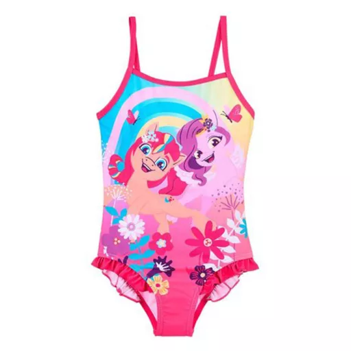 Én kicsi pónim Rainbow gyerek fürdőruha, úszó 3 - 8 év / 98 - 128 cm