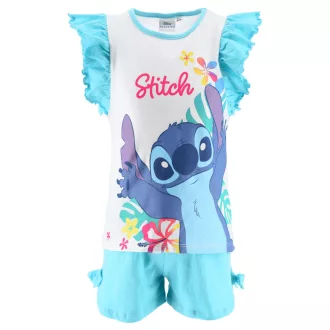   Disney Lilo és Stitch, A csillagkutya Happy Blue gyerek rövid pizsama 3 - 8 év / 98 - 128 cm