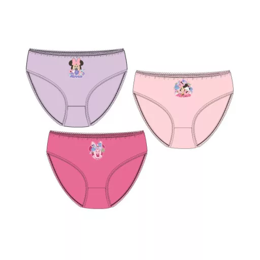 Disney Minnie Bouquet gyerek fehérnemű, bugyi 3 darab/csomag 3 - 8 év / 98 - 128 cm
