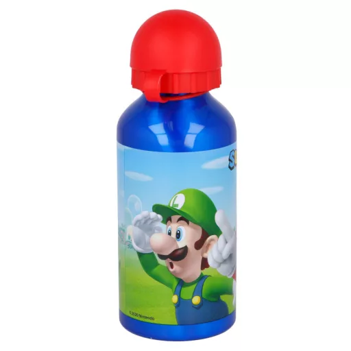 Super Mario Mushroom Kingdom alumínium kulacs ivókupakkal 400 ml