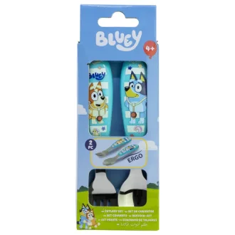 Bluey Yummy fém ergo evőeszköz készlet - 2 darabos