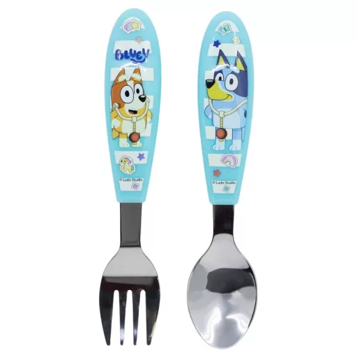 Bluey Yummy fém ergo evőeszköz készlet - 2 darabos