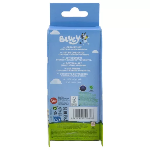 Bluey Yummy fém ergo evőeszköz készlet - 2 darabos